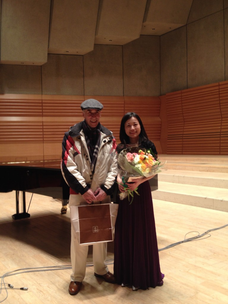 After the recital in Sendai