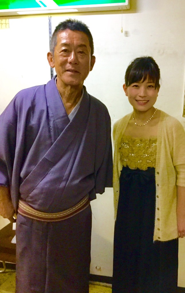 銀座十字屋さんで円楽師匠と