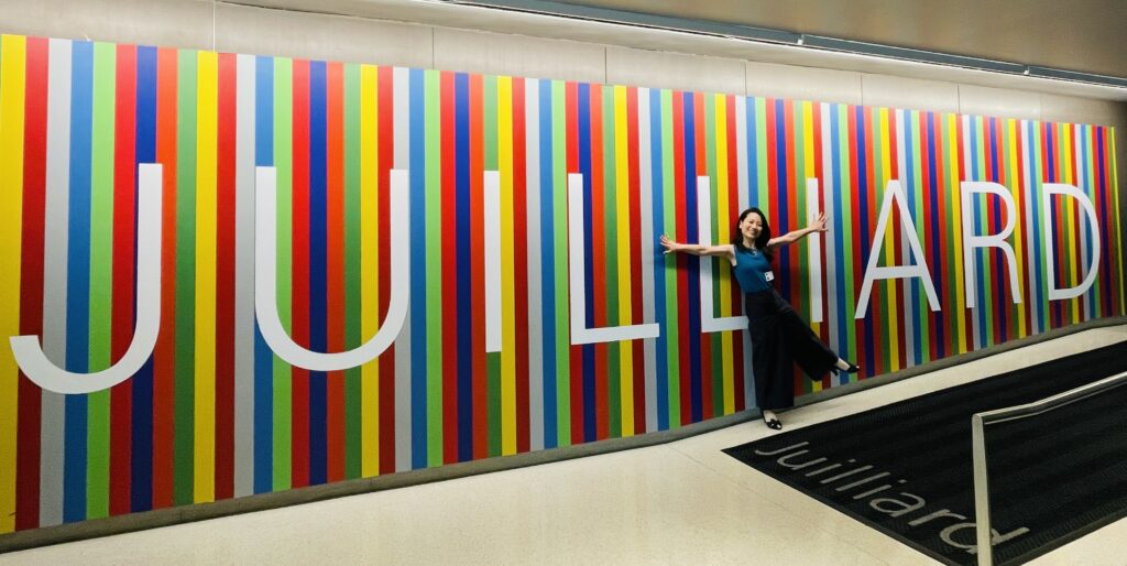 This is Akimi when she visited the Juilliard School in the summer of 2026.